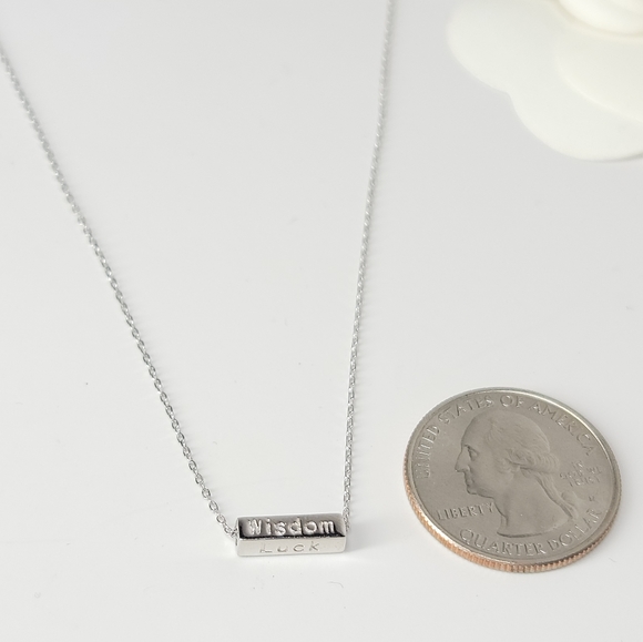 Dainty Luck Belief Wisdom Courage Necklace NEW - Picture 4 of 14